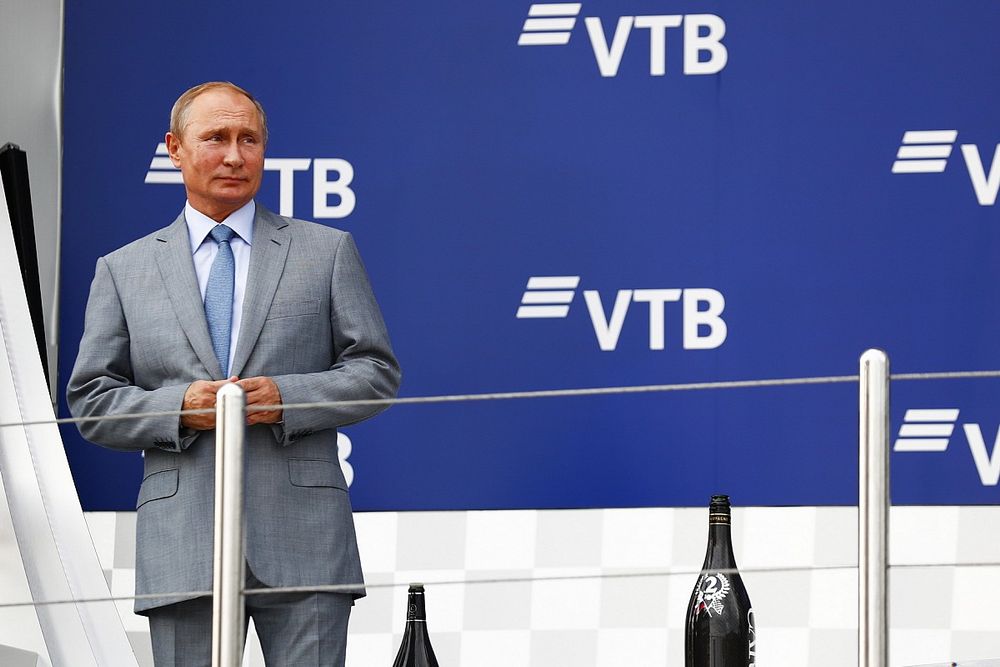 Il presidente russo al GP di Russia